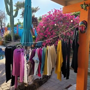 BRYN WALKER, USA made, cowl neck, long sleeve top